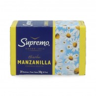 TÉ HIERBAS MANZANILLA CAJA 20 UNIDADES SUPREMO 