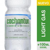 AGUA MINERAL LIGHT GAS 600 ML