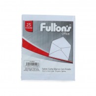 SOBRE FULTONS CARTA CON FONDO  BLANCO  25 UNIDADES 70 G