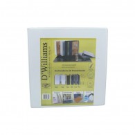 ARCHIVADOR CATÁLOGO A4 3 ANILLOS DE 3 PULGADAS BLANCO D´WILLIAMS