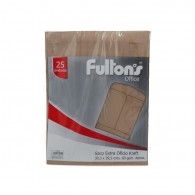SOBRE SACO EXTRA OFICIO KRAFT  25 UNIDADES 80 G FULTONS