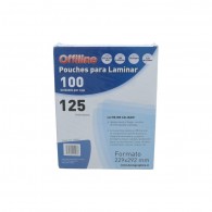 SOBRE PARA PLASTIFICAR FELLOWES CARTA 100 UNIDADES 125 MICRONES 228 MM X 292 MM 