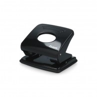 PERFORADORA TORRE PEQUEÑA METAL T8 NEGRA 2 PERFORACIONES BASE GOMA 10 HOJAS