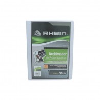 ARCHIVADOR CATALOGO OFICIO BLANCO 2 ANILLOS 1 PULGADA RHEIN