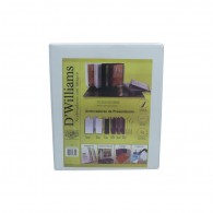 ARCHIVADOR CATALOGO A4 2 ANILLOS DE 1 1/2" BLANCO D´WILLIAMS