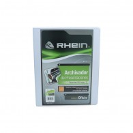 ARCHIVADOR CATALOGO 0FICIO 2 ANILLOS 2 PULGADAS BLANCO RHEIN