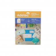 ETIQUETAS AUTOADHESIVAS LASER INK-JET 44X13 MM 25 HOJAS ADETEC