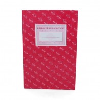 LIBRO ADMINISTRATIVO  REM CORRESPONDENCIA BURDEO TAPA CARTÓN PIEDRA FORRADO 100 HOJAS