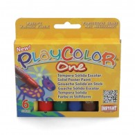 TEMPERA SÓLIDA PLAYCOLOR 6 COLORES INSTANT 