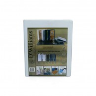 ARCHIVADOR CATALOGO A4 2 ANILLOS DE 1/2" BLANCO D´WILLIAMS