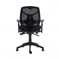 SILLA ESCRITORIO IDENTITY ERGONOMICA RESPALDO MEDIO CON BRAZO NEGRO