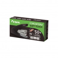 CORCHETERA SOFT TOUCH 50 HOJAS 26/6 NEGRO