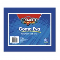 GOMA EVA AZUL 20 X 30 CM 10 HOJAS