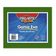 GOMA EVA VERDE OSCURO 20 X 30 CM 10 HOJAS