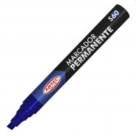 MARCADOR PERMANENTE S60 PUNTA BISELADA AZUL