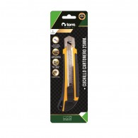 CUCHILLO CARTONERO GRANDE 25 MM ANTIDESLIZANTE Y SEGURO, GUIA LARGA