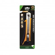 CUCHILLO CARTONERO GRANDE 18 MM ANTIDESLIZANTE Y SEGURO, GUIA LARGA