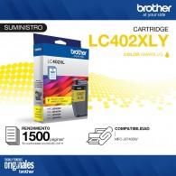 CARTUCHO TINTA LC402XYS AMARILLO 1500 PAGINAS
