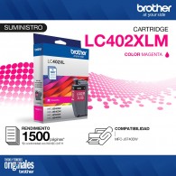 CARTUCHO TINTA LC402XMS MAGENTA 1500 PAGINAS