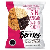 GALLETON SIN AZUCAR AVENA BERRIES 40 GR