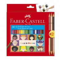 LAPICES DE COLORES CARAS & CORES 24 COLORES + 6 COLORES ESPECIALES