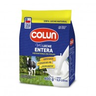 LECHE ENTERA EN POLVO BOLSA 400 GR
