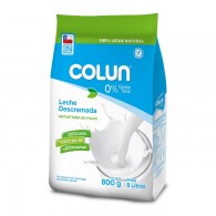 LECHE DESCREMADA EN POLVO BOLSA 800 GR
