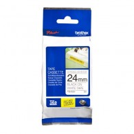 CINTA TZE-FX251 NEGRO/BLANCO 24 MM (0.94") X 8 M (26.2')