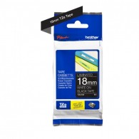CINTA TZE-345 BLANCO/NEGRO 18 MM (0.7") X 8 M (26.2')