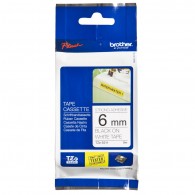CINTA TZE-S211 NEGRO/BLANCO 6 MM BROTHER