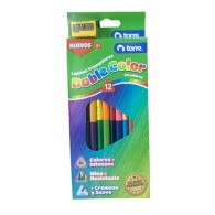LAPICES DOBLE COLOR 12 LAPICES TRIANGULARES 24 COLORES
