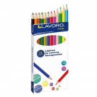 LAPICES DE COLORES LARGO HEXAGONAL 12 COLORES