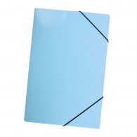 CARPETA CON ELASTICO ESTANDAR OFICIO CARTA CELESTE PASTEL