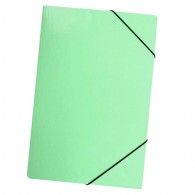 CARPETA CON ELASTICO ESTANDAR OFICIO CARTA VERDE PASTEL