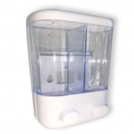 DISPENSADOR JABON DOBLE COMPARTIMIENTO 1 LT