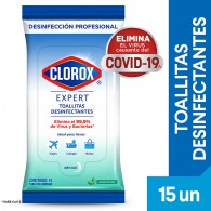 TOALLITAS DESINFECTANTES POUCH 15 HOJAS