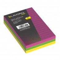NOTA ADHESIVA 98 X 150 MM 3 COLORES 45 HOJAS CADA UNA LINEAS