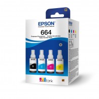 PACK BOTELLAS T6645204P NEGRO CIAN MAGENTA AMARILLO HASTA 4500 / 7500 PAGINAS