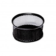 PORTA CLIPS MALLA METAL NEGRO 80X38 MM