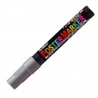 MARCADOR POSTER MARKER TEMPERA 4MM PLATEADO