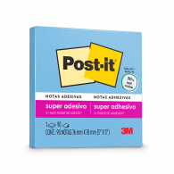 NOTA SUPER ADHESIVA 654 AZUL 90 HOJAS