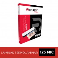 SOBRE PARA PLASTIFICAR CARTA 125 MIC 100 UNIDADES