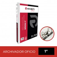 ARCHIVADOR CATALOGO OFICIO 2 AROS 1.0 BLANCO CON FIJA PAPEL 220 HOJAS