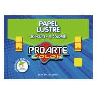BLOCK DE PAPEL LUSTRE 25X38 20 HOJAS