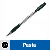 LÁPIZ PASTA PILOT  NEGRO BPS-GP CUERPO CRISTAL TRANSPARENTE CON GRIP DE GOMA PUNTA FINA 