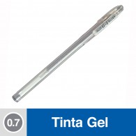 LAPIZ TINTA GEL 0.7 MM PUNTA MEDIA PLATA G1