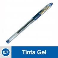 LÁPIZ TINTA GEL AZUL G-1 CUERPO CRISTAL TRANSPARENTE CON GRIP DE GOMA PUNTA METAL 0,7 MM PILOT
