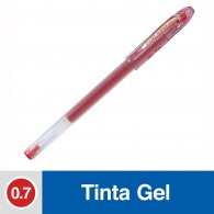 LAPIZ TINTA GEL 0.7 MM PUNTA MEDIA ROJO SUPER GEL GRIP DE GOMA