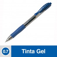 LAPIZ TINTA GEL 0.7 MM PUNTA MEDIA AZUL RETRACTIL G2 GRIP DE GOMA