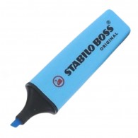 DESTACADOR ESCRITORIO PUNTA BISELADA CELESTE FLUORESCENTE  BOSS 70 STABILO